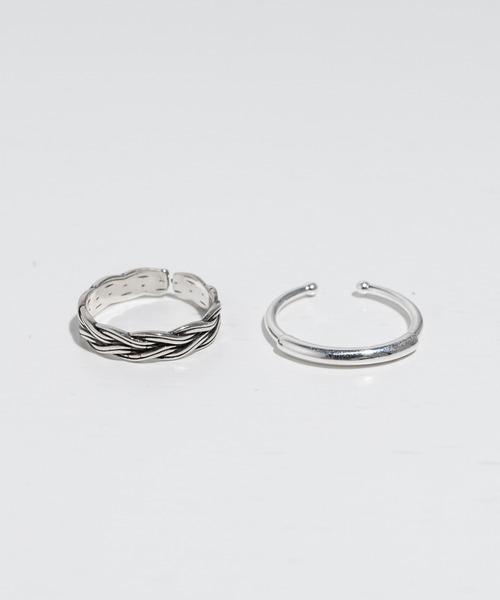 Ressaca（レサーカ）の「シルバー925 2点セット フリーサイズ リング（リング・レディース・A/B/C/D/E/F/G/H/I/J/K・FREE）」の4枚目の写真