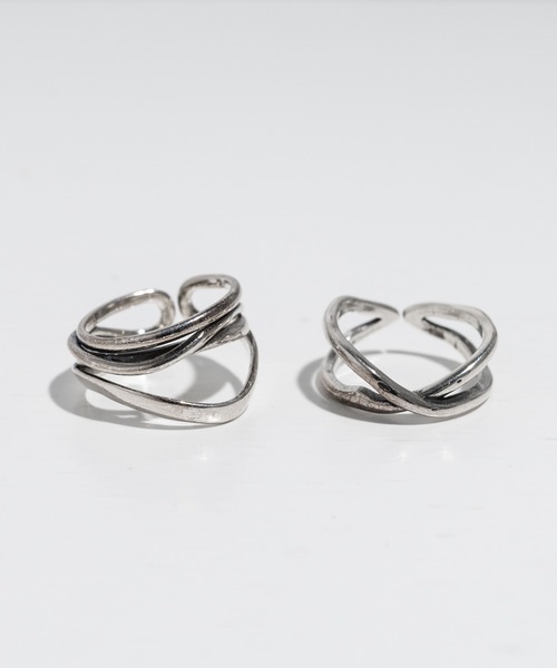 Ressaca（レサーカ）の「シルバー925 2点セット フリーサイズ リング（リング・レディース・A/B/C/D/E/F/G/H/I/J/K・FREE）」の2枚目の写真