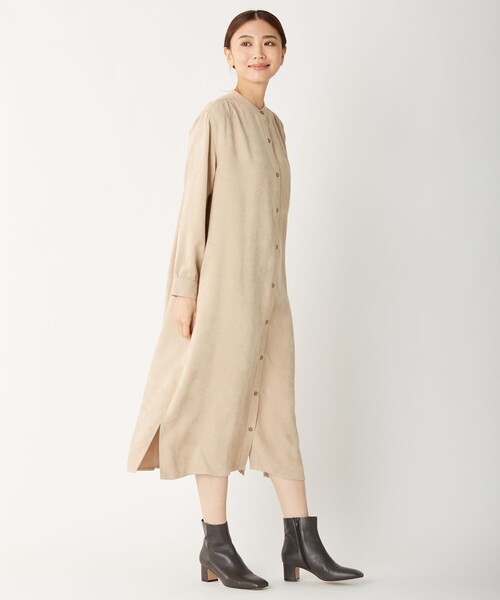 J.PRESS(ジェイプレス)の「【洗える】ソフィーヌスエード ワンピース(ワンピース・レディース・ブラウン系/ベージュ系・T13)」の5枚目の写真