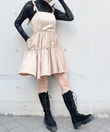 lilLilly | サテンリボンチュニック(ワンピース)