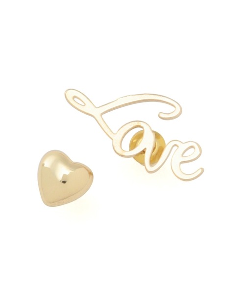 VIS（ビス）の「ポップなモチーフつき。メッセージピアス（ピアス（両耳用）・レディース・ゴールド系その他/ゴールド・FREE）」の7枚目の写真