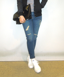 WHO'S WHO gallery | クラッシュデニムスキニー(デニムパンツ)