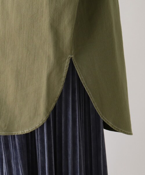 SHOO・LA・RUE（シューラルー）の「◆ポケット付きカバーオール（ブルゾン・レディース・カーキ/ブラウン系/ベージュ・00）」の8枚目の写真