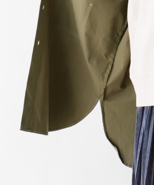 SHOO・LA・RUE（シューラルー）の「◆ポケット付きカバーオール（ブルゾン・レディース・カーキ/ブラウン系/ベージュ・00）」の9枚目の写真