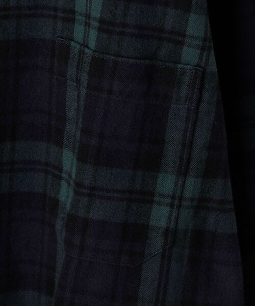 SHIPS Days（シップスデイズ）の「SHIPS Days: シャギーネル チェック ホスピタル シャツジャケット（カバーオール・メンズ・ネイビー・MEDIUM/LARGE）」の9枚目の写真