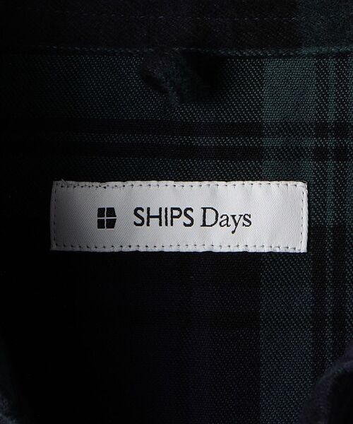 SHIPS Days（シップスデイズ）の「SHIPS Days: シャギーネル チェック ホスピタル シャツジャケット（カバーオール・メンズ・ネイビー・MEDIUM/LARGE）」の10枚目の写真