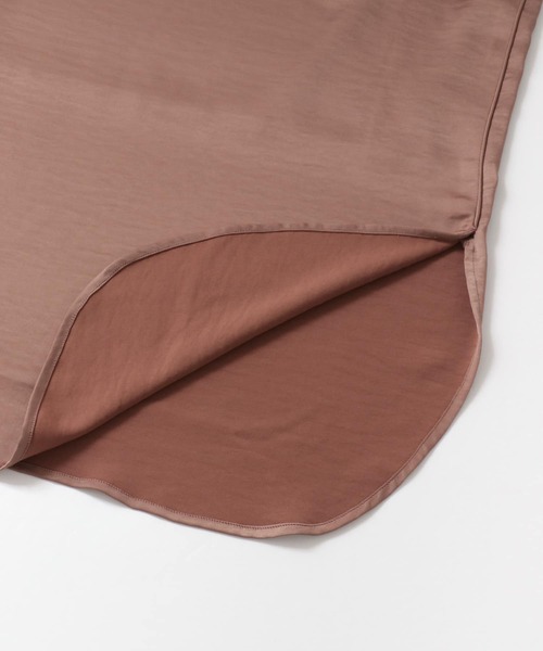 KBF+(ケービーエフプラス)の「KBF+ サテンストレートスカート∴(スカート・レディース・ライトグレー/ライトブルー/ブラウン・ONE)」の12枚目の写真