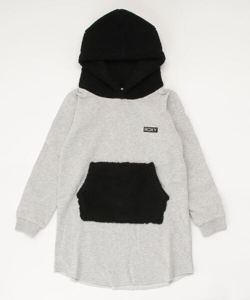 ROXY（ロキシー）の「ROXY/ロキシー キッズ パーカーワンピース TDR214081（パーカー・キッズ・オレンジ/グレー・150cm/140cm/130cm）」の2枚目の写真