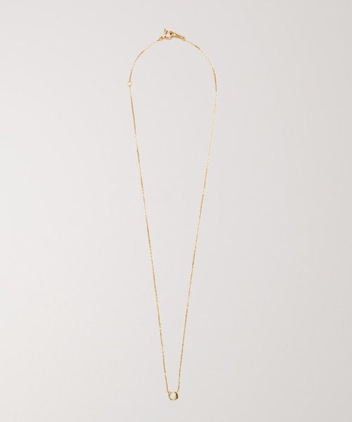 PAS TIERRA（パティエラ）の「-Briller- K10ムーンプチダイヤモンドネックレス（ネックレス・レディース・イエローゴールド・FREE）」の3枚目の写真