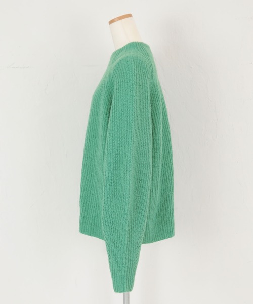 ハイネックふわっとタッチニット