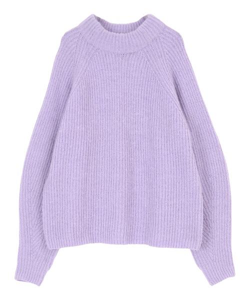 titivate（ティティベイト）の「ﾊｲﾈｯｸふわっとﾀｯﾁﾆｯﾄ（ニット/セーター・レディース・ライトブルー/パープル/アイボリー/ブラウン/グリーン/オフホワイト/ライトグレー/レッド/キャメル・M/S）」の11枚目の写真