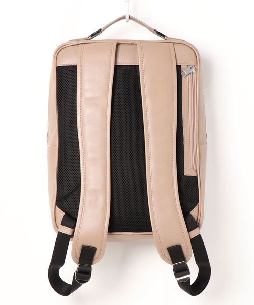 SEEKER(シーカー)の「【CITY】 WATERPROOFサフィアーノレザー スマートバックパック SKB-021CT5(バックパック/リュック・メンズ・ブラック/グレイッシュベージュ/ネイビー・FREE)」の6枚目の写真