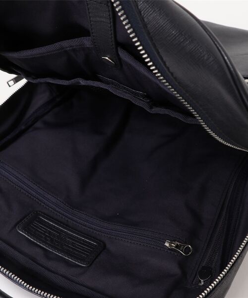 SEEKER(シーカー)の「【CITY】 WATERPROOFサフィアーノレザー スマートバックパック SKB-021CT5(バックパック/リュック・メンズ・ブラック/グレイッシュベージュ/ネイビー・FREE)」の8枚目の写真