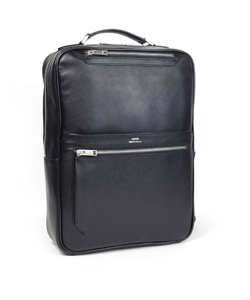 SEEKER(シーカー)の「【CITY】 WATERPROOFサフィアーノレザー スマートバックパック SKB-021CT5(バックパック/リュック・メンズ・ブラック/グレイッシュベージュ/ネイビー・FREE)」の2枚目の写真