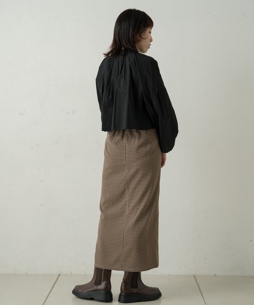 Kastane（カスタネ）の「【SETUP対応】SETUP ギンガムサッカースカート（スカート・レディース・ブラウン/ピンク/グリーン・FREE）」の8枚目の写真