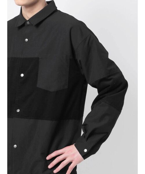 COTORICA（コトリカ）の「グログランスイッチコーチシャツジャケット（ブルゾン・メンズ・ブラック/カーキ・MEDIUM/LARGE）」の17枚目の写真