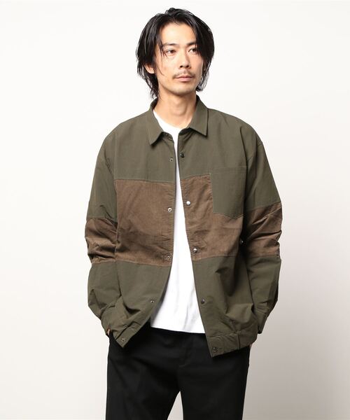 COTORICA（コトリカ）の「グログランスイッチコーチシャツジャケット（ブルゾン・メンズ・ブラック/カーキ・MEDIUM/LARGE）」の14枚目の写真