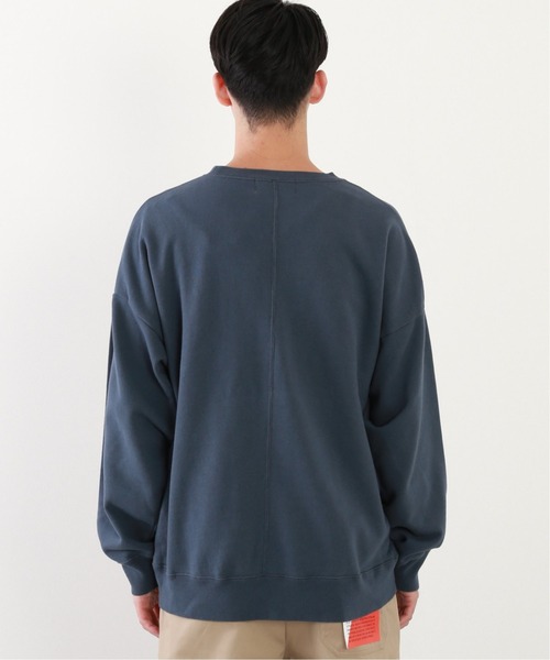 JOURNAL STANDARD relume（ジャーナルスタンダード　レリューム）の「CALIFORNIA UPCYCLE クルーネックスウェット/ビックシルエット/オーバーサイズ[ユニセックス対応]（スウェット・メンズ・ブラック系その他/ライトグレー/ダークブルー/レンガ・MEDIUM/LARGE）」の12枚目の写真