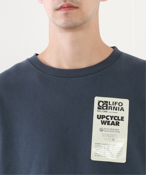 JOURNAL STANDARD relume（ジャーナルスタンダード　レリューム）の「CALIFORNIA UPCYCLE クルーネックスウェット/ビックシルエット/オーバーサイズ[ユニセックス対応]（スウェット・メンズ・ブラック系その他/ライトグレー/ダークブルー/レンガ・MEDIUM/LARGE）」の5枚目の写真