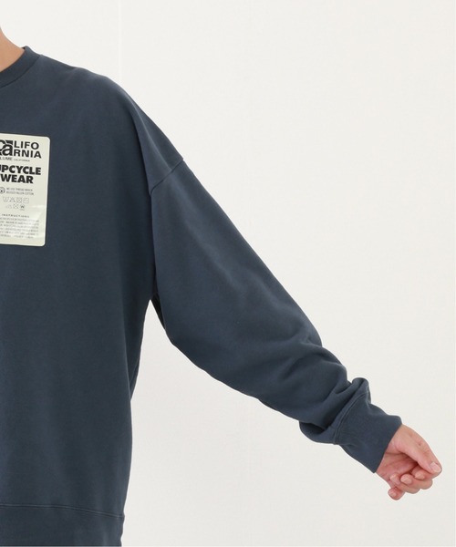 JOURNAL STANDARD relume（ジャーナルスタンダード　レリューム）の「CALIFORNIA UPCYCLE クルーネックスウェット/ビックシルエット/オーバーサイズ[ユニセックス対応]（スウェット・メンズ・ブラック系その他/ライトグレー/ダークブルー/レンガ・MEDIUM/LARGE）」の14枚目の写真