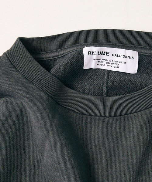JOURNAL STANDARD relume（ジャーナルスタンダード　レリューム）の「CALIFORNIA UPCYCLE クルーネックスウェット/ビックシルエット/オーバーサイズ[ユニセックス対応]（スウェット・メンズ・ブラック系その他/ライトグレー/ダークブルー/レンガ・MEDIUM/LARGE）」の20枚目の写真