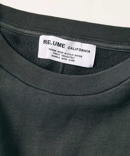 JOURNAL STANDARD relume（ジャーナルスタンダード　レリューム）の「CALIFORNIA UPCYCLE クルーネックスウェット/ビックシルエット/オーバーサイズ[ユニセックス対応]（スウェット・メンズ・ブラック系その他/ライトグレー/ダークブルー/レンガ・MEDIUM/LARGE）」の21枚目の写真