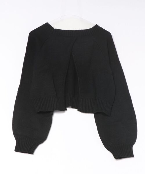 STYLEBLOCK(スタイルブロック)の「ニット前後2WAYショートプルオーバー(ニット/セーター・レディース・ブラック/ライトブルー/モカ/ライトベージュ・M)」の6枚目の写真