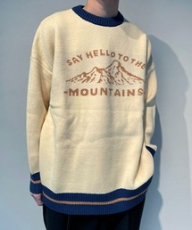 WESTBOY | 【WB ORIGINALS】Jaguard Drop Shoulder Knit Sweater WO21W3TP16(ニット/セーター)