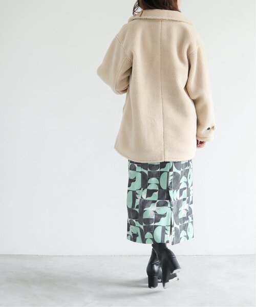 RAY CASSIN(レイカズン)の「Boa Pcoat(ピーコート・レディース・キナリ・FREE)」の6枚目の写真