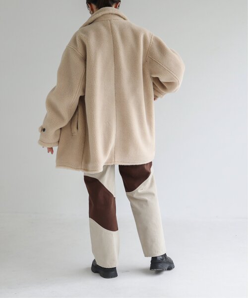 RAY CASSIN(レイカズン)の「Boa Pcoat(ピーコート・レディース・キナリ・FREE)」の8枚目の写真