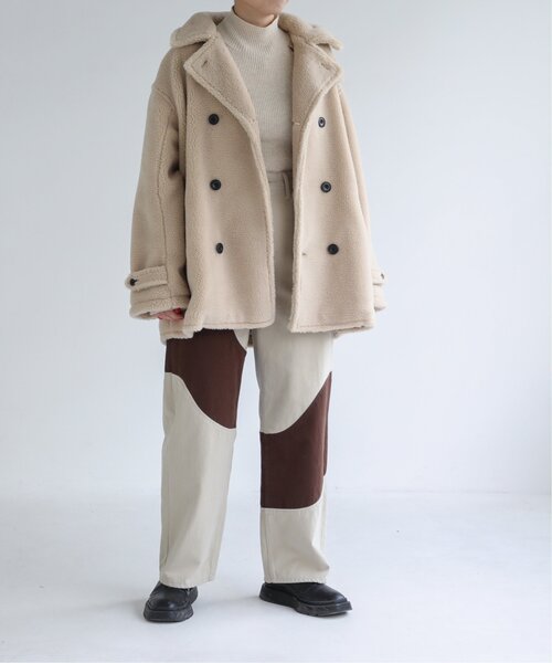 RAY CASSIN(レイカズン)の「Boa Pcoat(ピーコート・レディース・キナリ・FREE)」の9枚目の写真