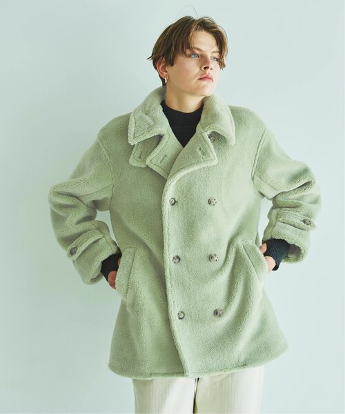 RAY CASSIN(レイカズン)の「Boa Pcoat(ピーコート・レディース・キナリ・FREE)」の13枚目の写真