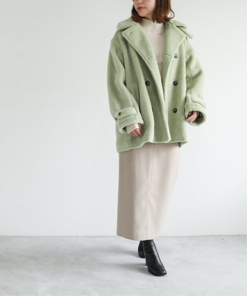 RAY CASSIN(レイカズン)の「Boa Pcoat(ピーコート・レディース・キナリ・FREE)」の20枚目の写真