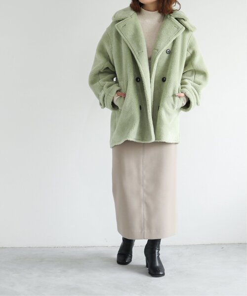 RAY CASSIN(レイカズン)の「Boa Pcoat(ピーコート・レディース・キナリ・FREE)」の21枚目の写真