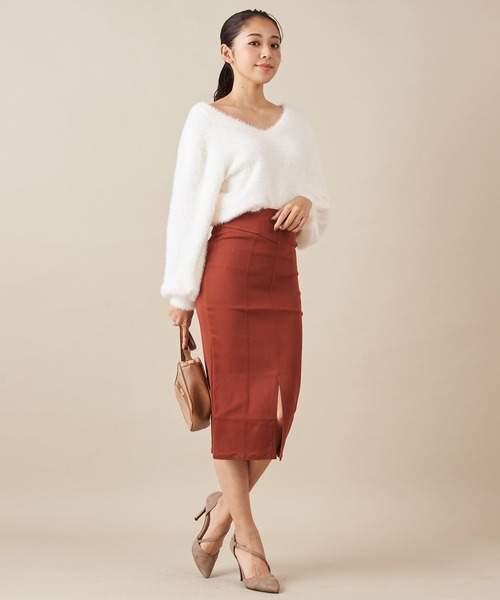 ROYAL PARTY（ロイヤルパーティー）の「シャギーニット（ニット/セーター・レディース・ベージュ/グレー/オフホワイト・FREE）」の13枚目の写真