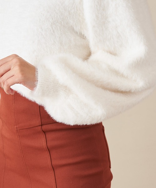 ROYAL PARTY（ロイヤルパーティー）の「シャギーニット（ニット/セーター・レディース・ベージュ/グレー/オフホワイト・FREE）」の22枚目の写真