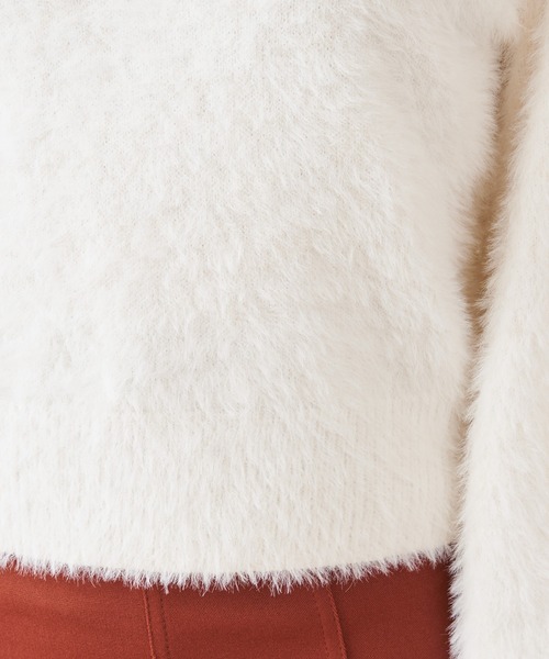 ROYAL PARTY（ロイヤルパーティー）の「シャギーニット（ニット/セーター・レディース・ベージュ/グレー/オフホワイト・FREE）」の8枚目の写真