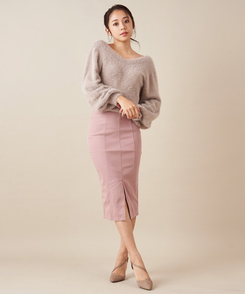 ROYAL PARTY（ロイヤルパーティー）の「シャギーニット（ニット/セーター・レディース・ベージュ/グレー/オフホワイト・FREE）」の20枚目の写真