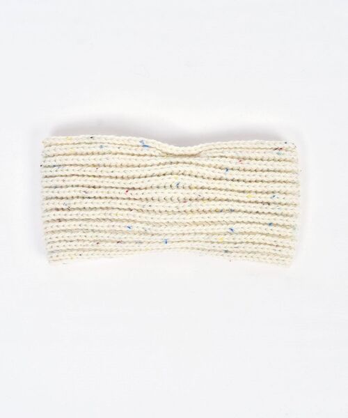 HIGHLAND 2000（ハイランドトゥーサウザンド）の「HIGHLAND 2000:リブヘッドバンド（ヘアバンド・レディース・ベージュ/オフホワイト・ONE SIZE）」の7枚目の写真