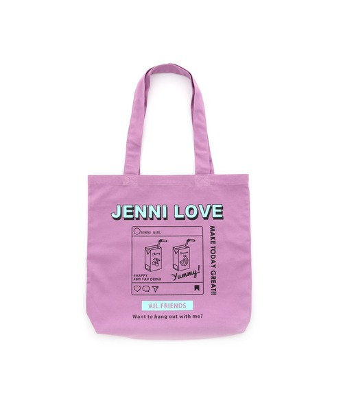JENNI love（ジェニィラブ）の「デイリートートバッグ（トートバッグ・キッズ・ブラック/ベージュ/ミント/ラベンダー・F）」の4枚目の写真