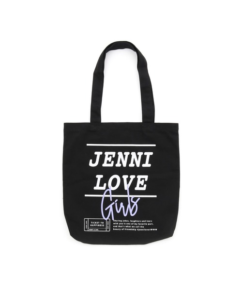 JENNI love（ジェニィラブ）の「デイリートートバッグ（トートバッグ・キッズ・ブラック/ベージュ/ミント/ラベンダー・F）」の2枚目の写真