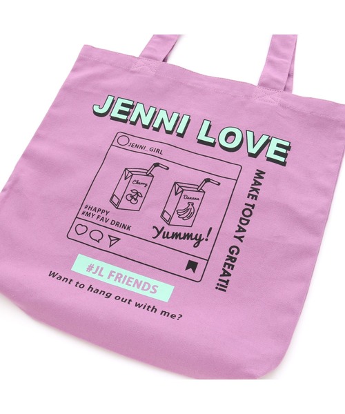 JENNI love（ジェニィラブ）の「デイリートートバッグ（トートバッグ・キッズ・ブラック/ベージュ/ミント/ラベンダー・F）」の9枚目の写真