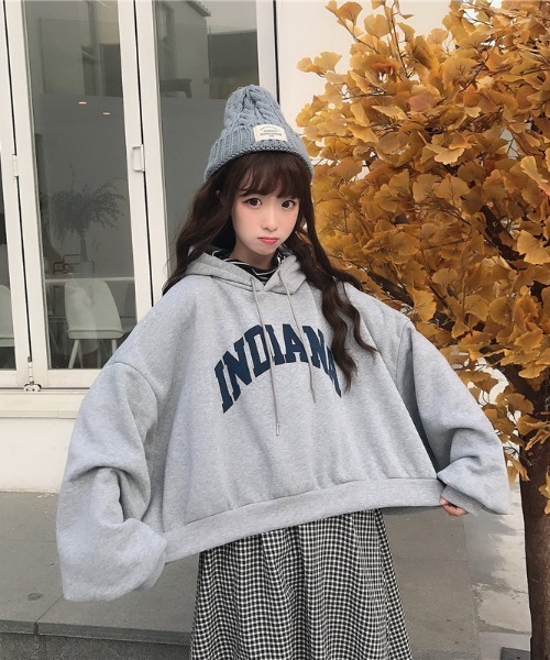 sevens（セブンズ）の「【sevens】ショート丈カレッジロゴパーカー（パーカー・レディース・ホワイト/ブラック/グレー・X-LARGE）」の19枚目の写真