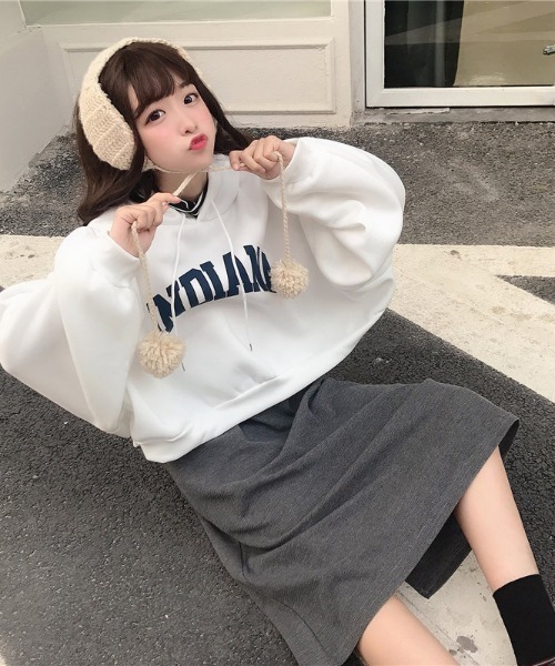 sevens（セブンズ）の「【sevens】ショート丈カレッジロゴパーカー（パーカー・レディース・ホワイト/ブラック/グレー・X-LARGE）」の17枚目の写真
