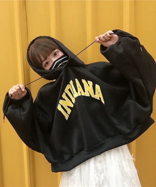 sevens（セブンズ）の「【sevens】ショート丈カレッジロゴパーカー（パーカー・レディース・ホワイト/ブラック/グレー・X-LARGE）」の11枚目の写真