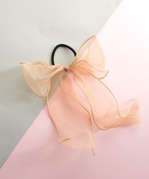 Float シフォン リボン ヘアゴム