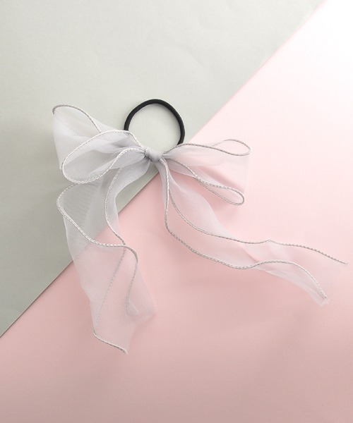 Float シフォン リボン ヘアゴム