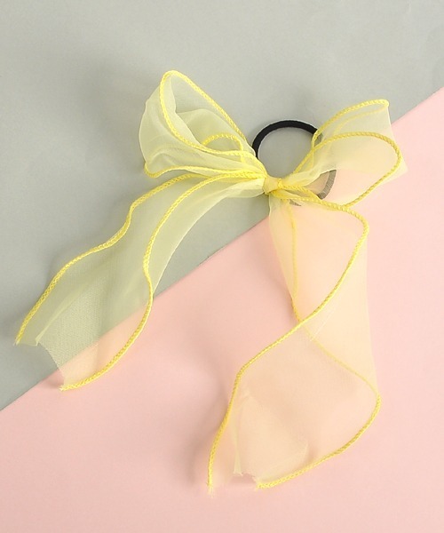 Float シフォン リボン ヘアゴム