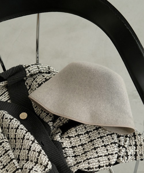 Bab（バブ）の「ウールフェルトバケットハット（ハット・レディース・ブラウン/ライトグレー/ブラック・ONESIZE）」の8枚目の写真