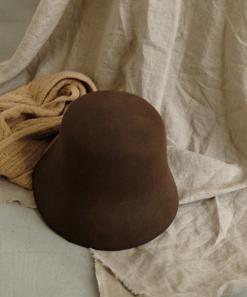 Bab（バブ）の「ウールフェルトバケットハット（ハット・レディース・ブラウン/ライトグレー/ブラック・ONESIZE）」の17枚目の写真